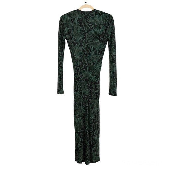 Atlein green snake print dress size 38/S - Picture 4 of 12